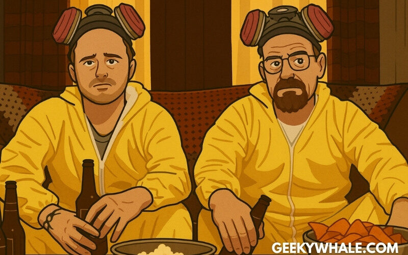 cartoon jesse and walt breaking bad
