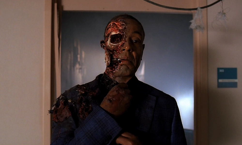 Gustavo Fring face off after explosion in Breaking Bad