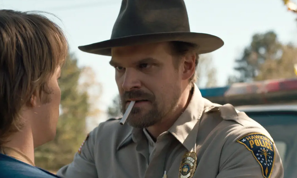 Stranger Things Sheriff Hopper in Fedora Hat