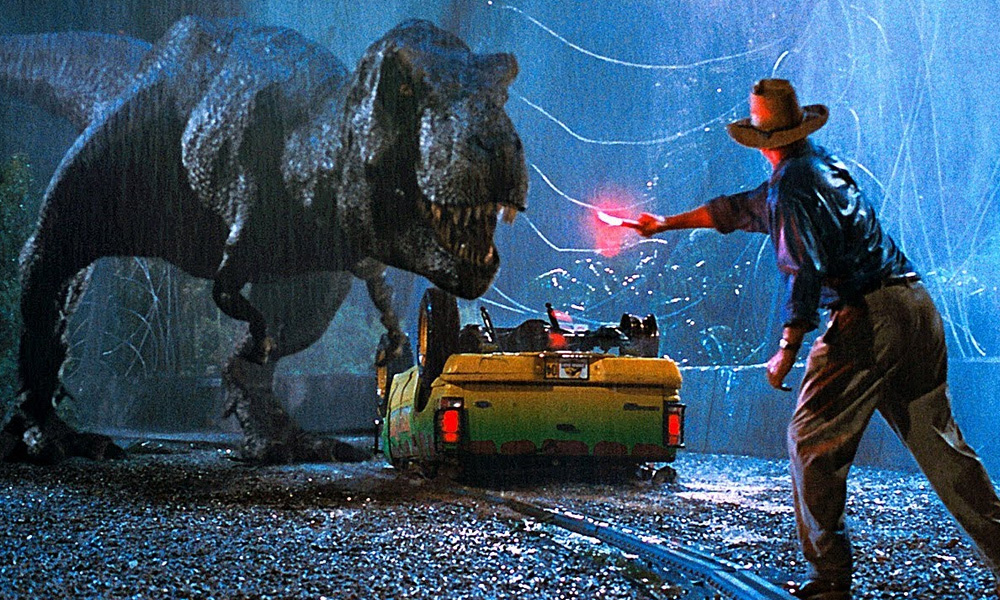 Movies to Watch: Alan Grant lure T-Rex with a flare in Jurassic Park