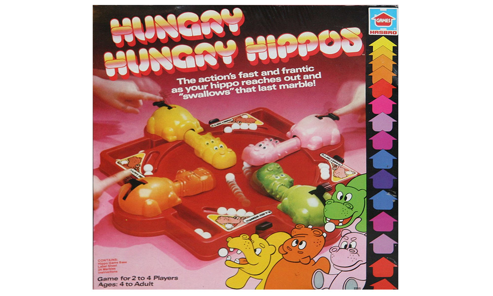 Hungry Hungry Hippos - bestselling Christmas Toys of the 70s