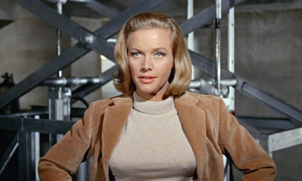 Honor Blackman as Pussy Galore in Goldfinger