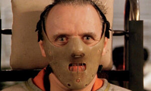 Hannibal Lecter wearing mask