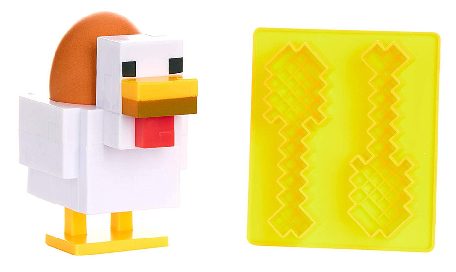 Minecraft Chicken Egg Cup and Toast Cutter