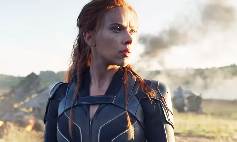 Scarlett Johansson as Black Widow in the 2021 MCU origin movie