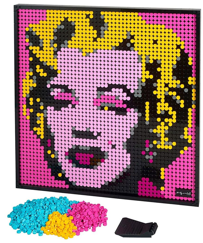 Marilyn Monroe Warhol LEGO Art