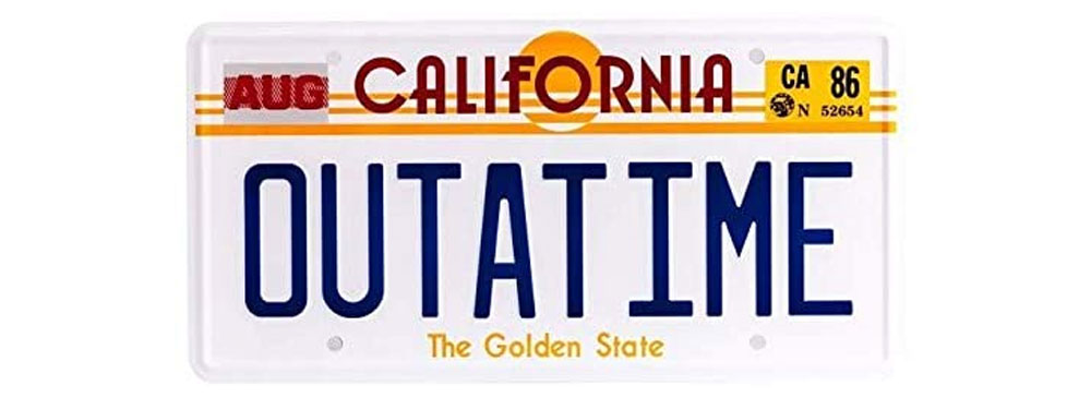 Back to the Future Outatime License Plate Wall Plaque 