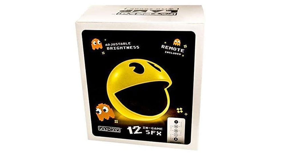 Pacman Lamp with adjustable brightness and 12 sound effects
