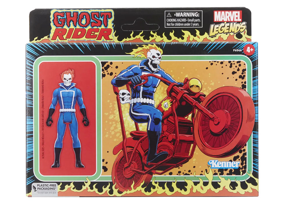 Ghost Rider Vintage Kenner Action Figure with Motorcycle