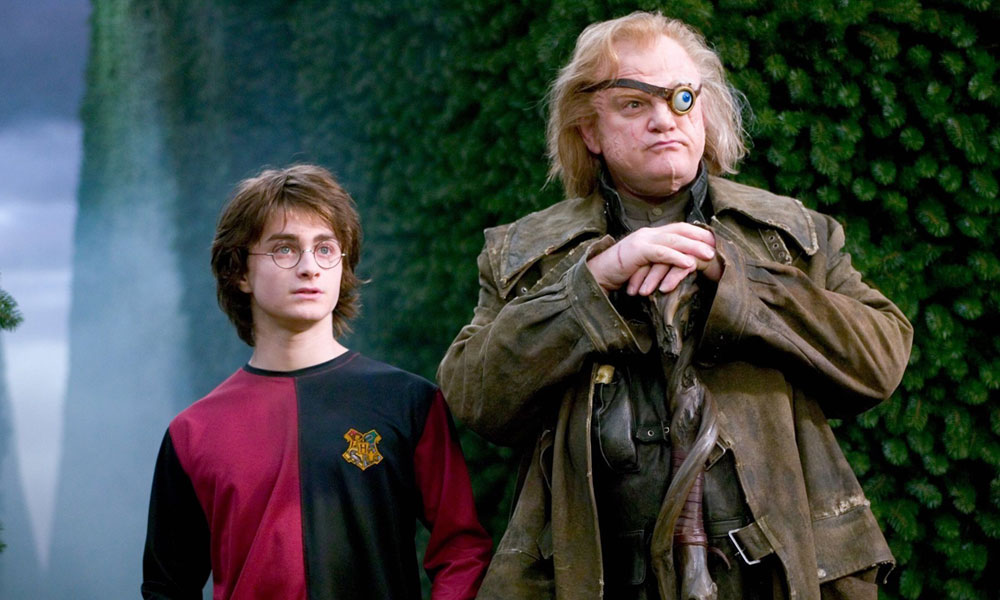 Harry Potter and Mad Eye Moody at the Tri-Wizard Tournament in Goblet of Fire