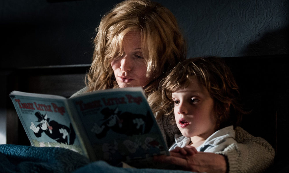 The Babadook Trivia - Claire and Samuel reading book